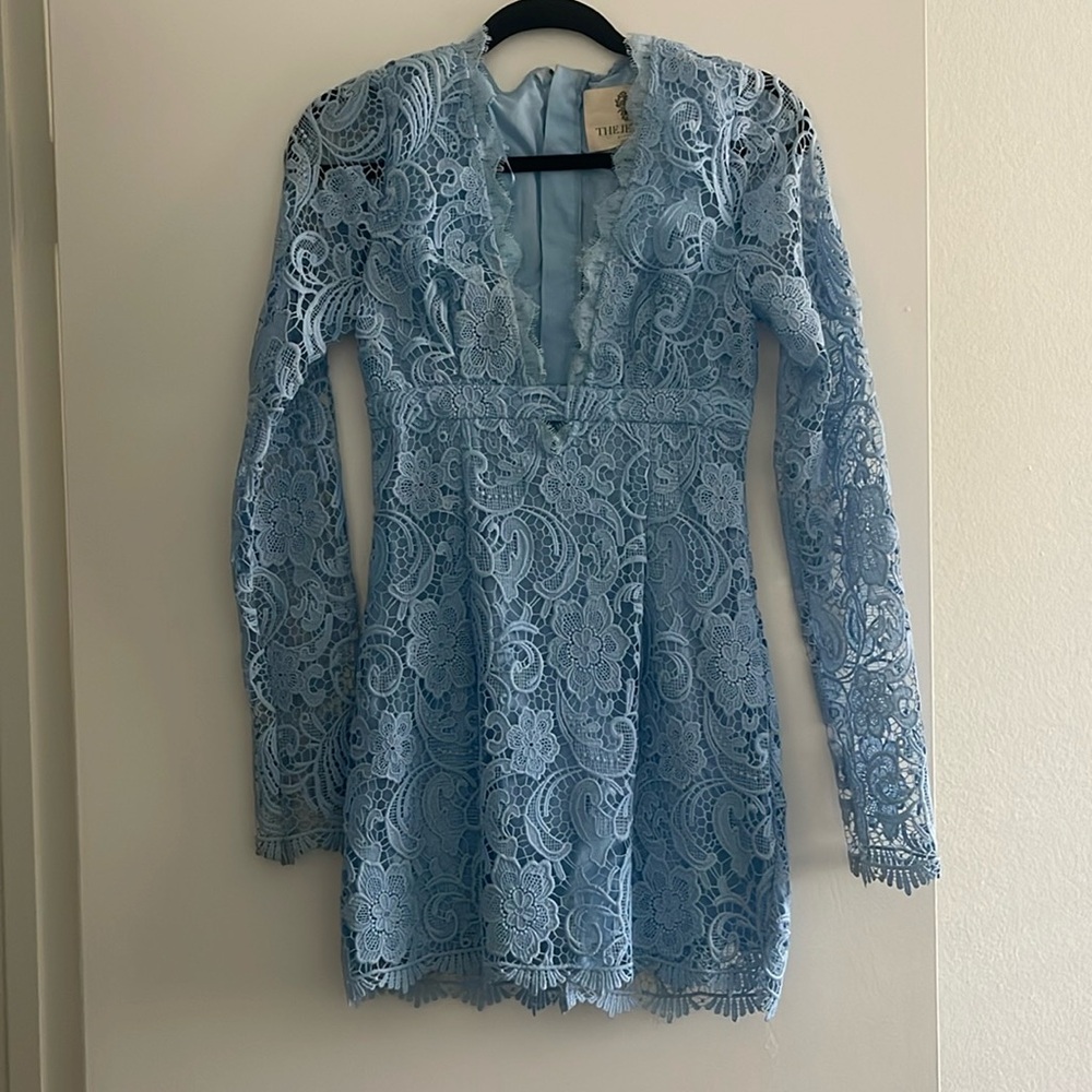 Jetset diaries lace blue dress